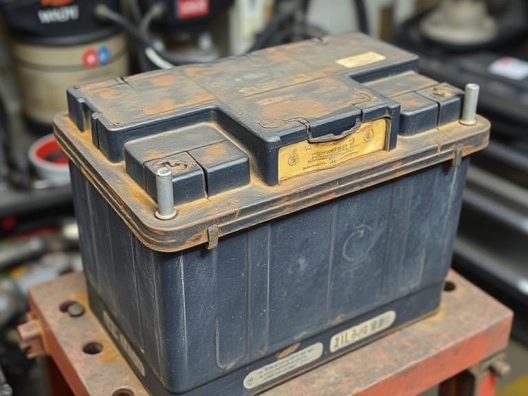 Batterie de démarrage usée