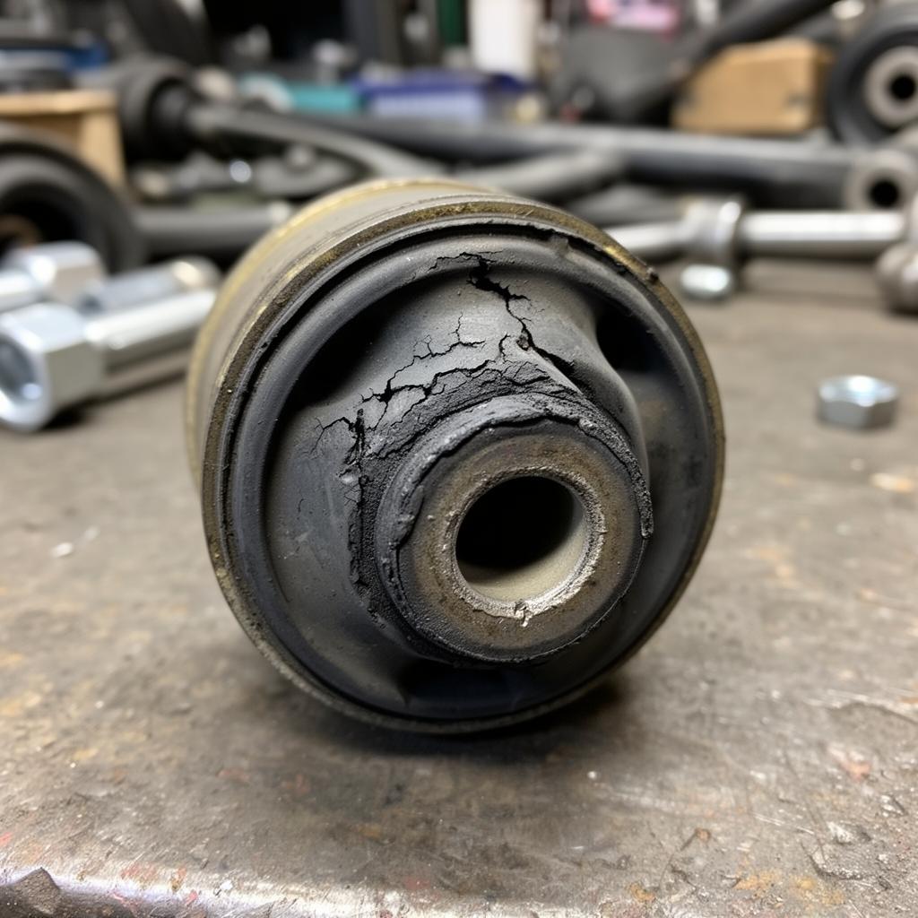 Coussinet de bras de suspension usé