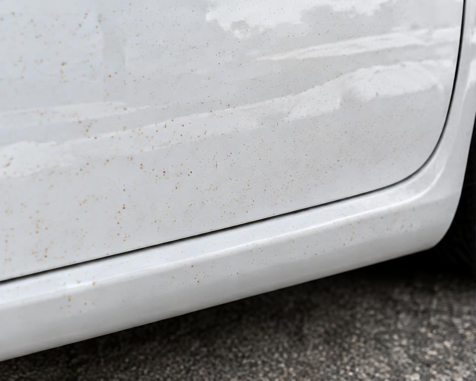 Poussière de frein rouillant la carrosserie