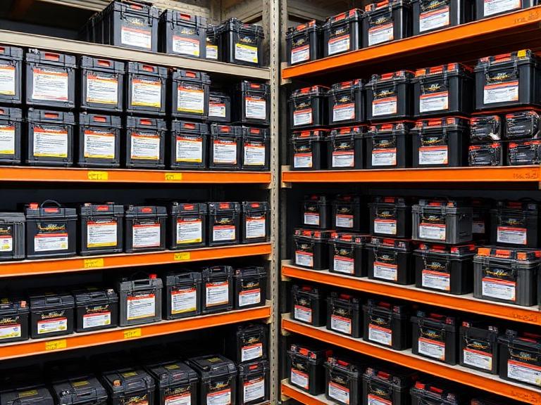 Inventaire de batteries de démarrage