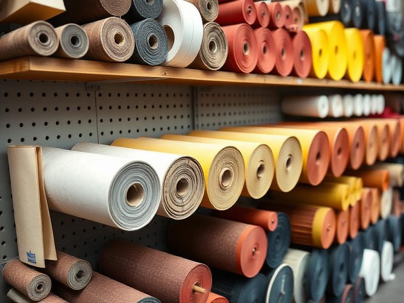 Inventaire de papier à sabler en magasin