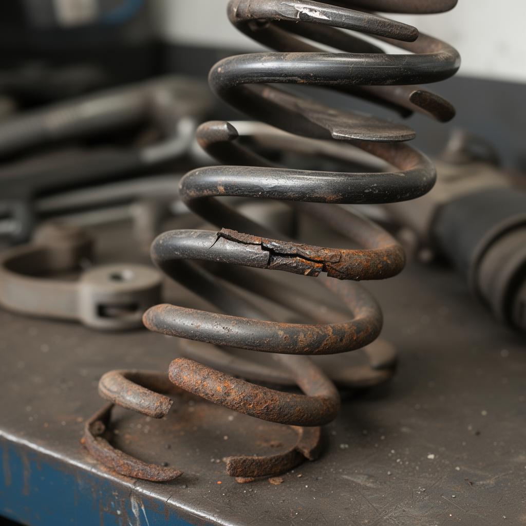 Ressort de suspension cassé