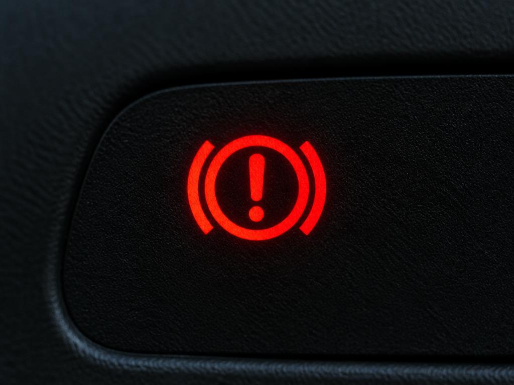 Témoin lumineux de freinage allumé